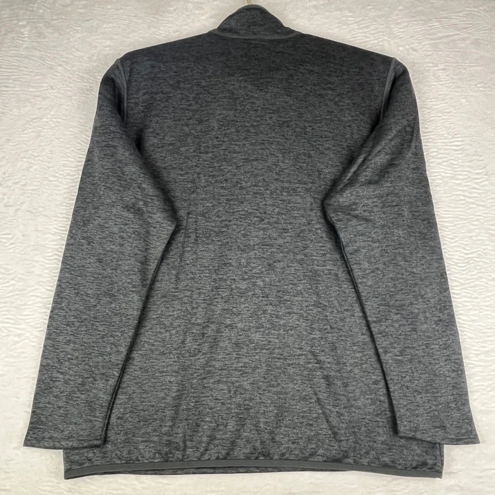 The North Face Skyline Half Zip Fleece Jacket Men XL Dark Grey Heather Logo‎ NWT